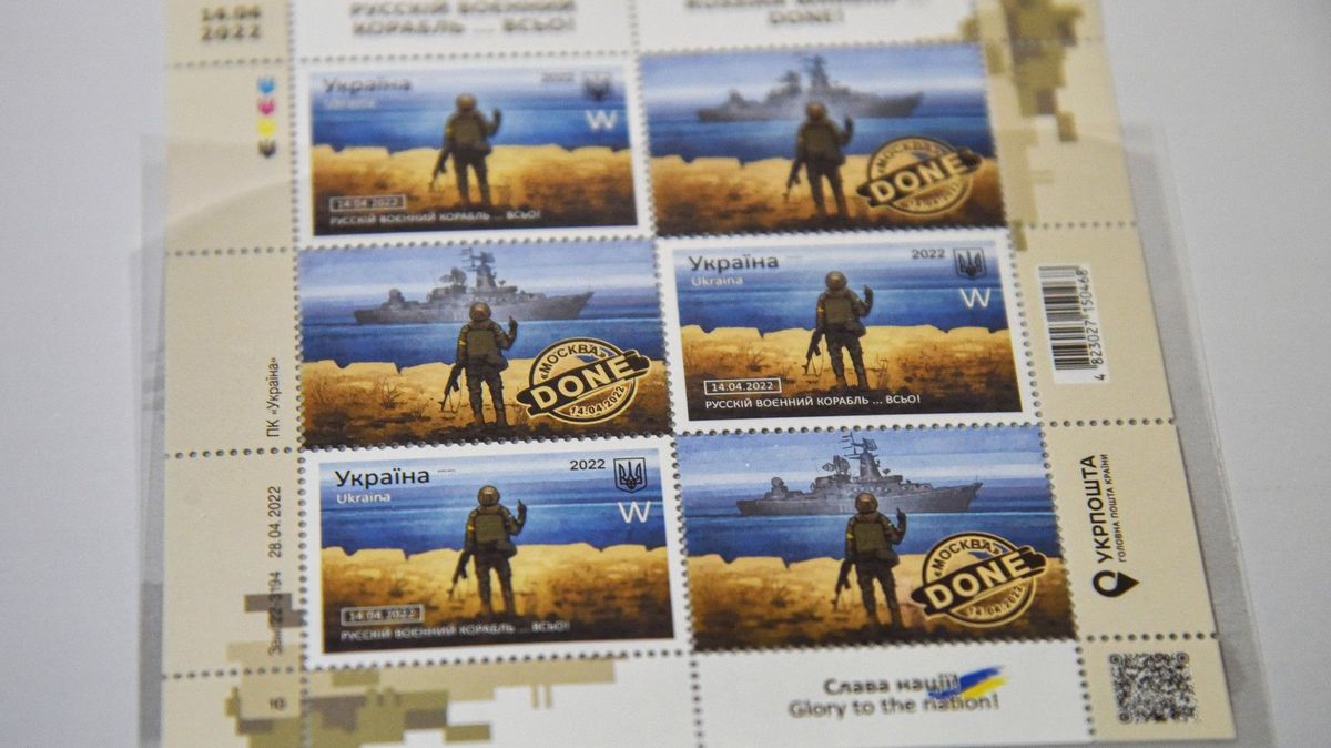 Věta, kterou voják poslal ruskou loď do pr…, je ukrajinským slovem roku